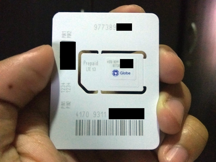 how to check sim card number by dialing globe