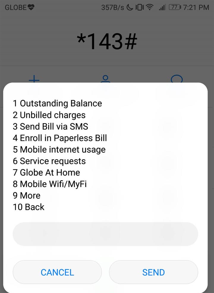 Globe balance postpaid online