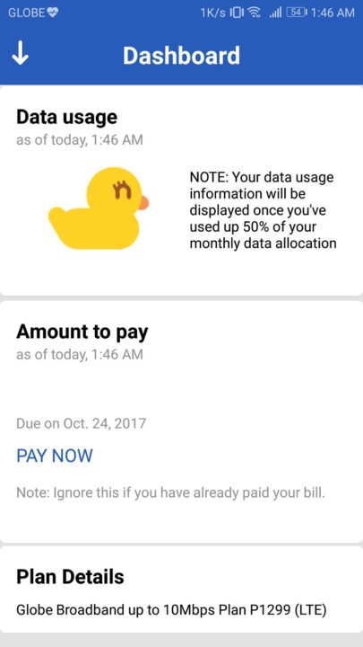 Globe at Home app for internet allowance | Understanding your Monthly Internet Allowance
