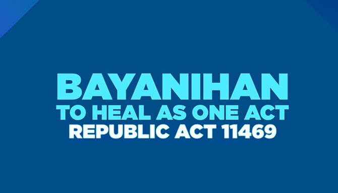 bayanihan to heal as one act republic act 11469 | Breakdown of the Php275 billion budget under the Bayanihan to Heal as One Act