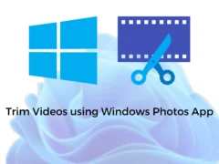 Trim Videos Using Windows Photos App