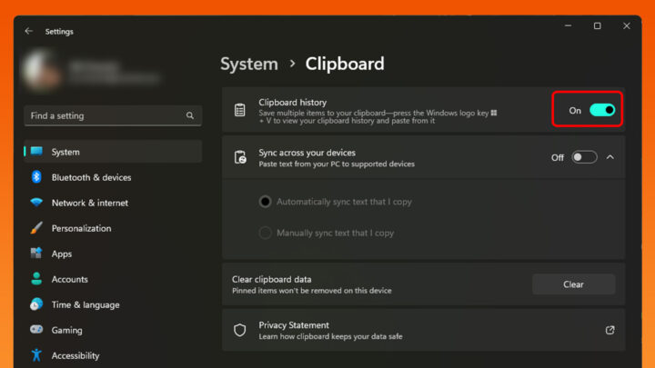 0 Windows Clipboard