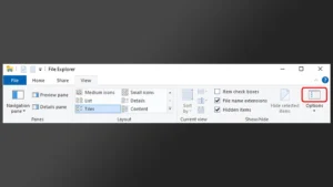 Click Options Toolbar