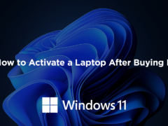 how to activate a laptop after buying