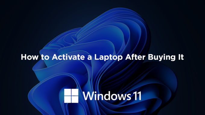 how to activate a laptop after buying