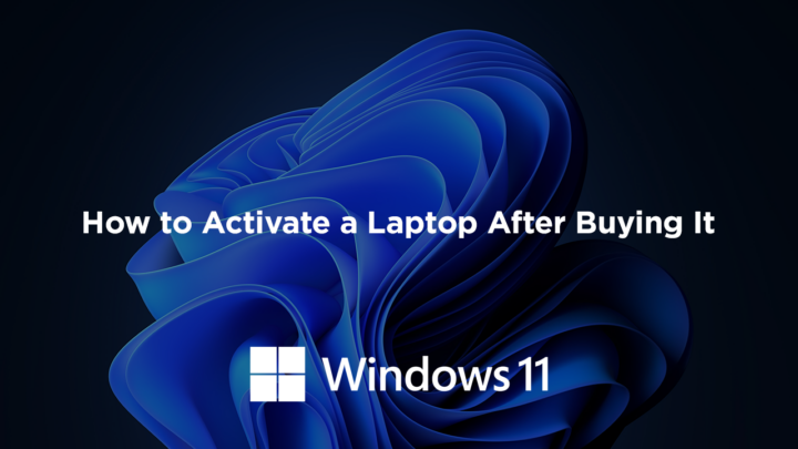 how to activate a laptop after buying