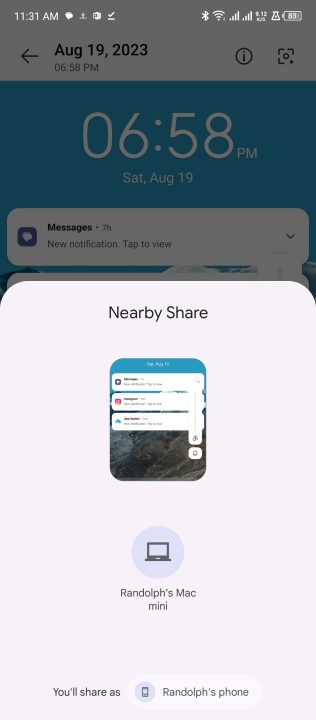 Nearby Share To Mac