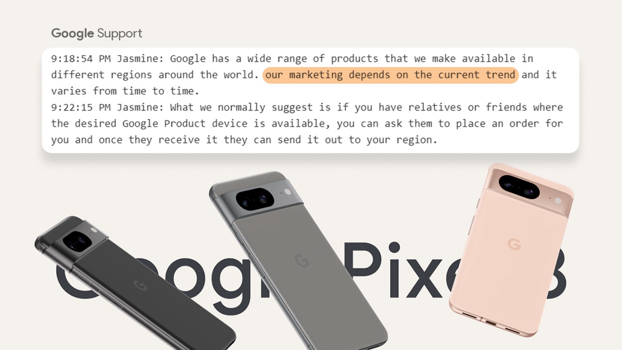 google pixel support email id