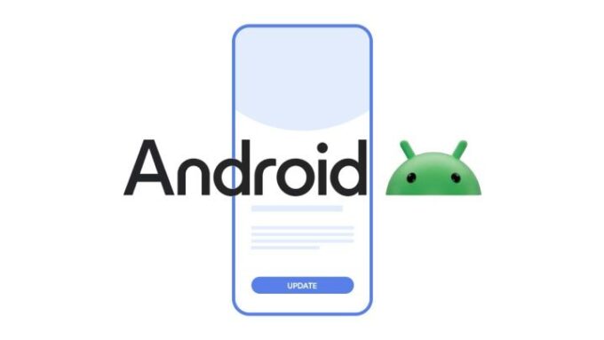 Android 14 logo with phone update prompt | Buying an old Android phone: does Android version matter? – AskYuga #38