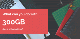 What you can do with 300GB a month?